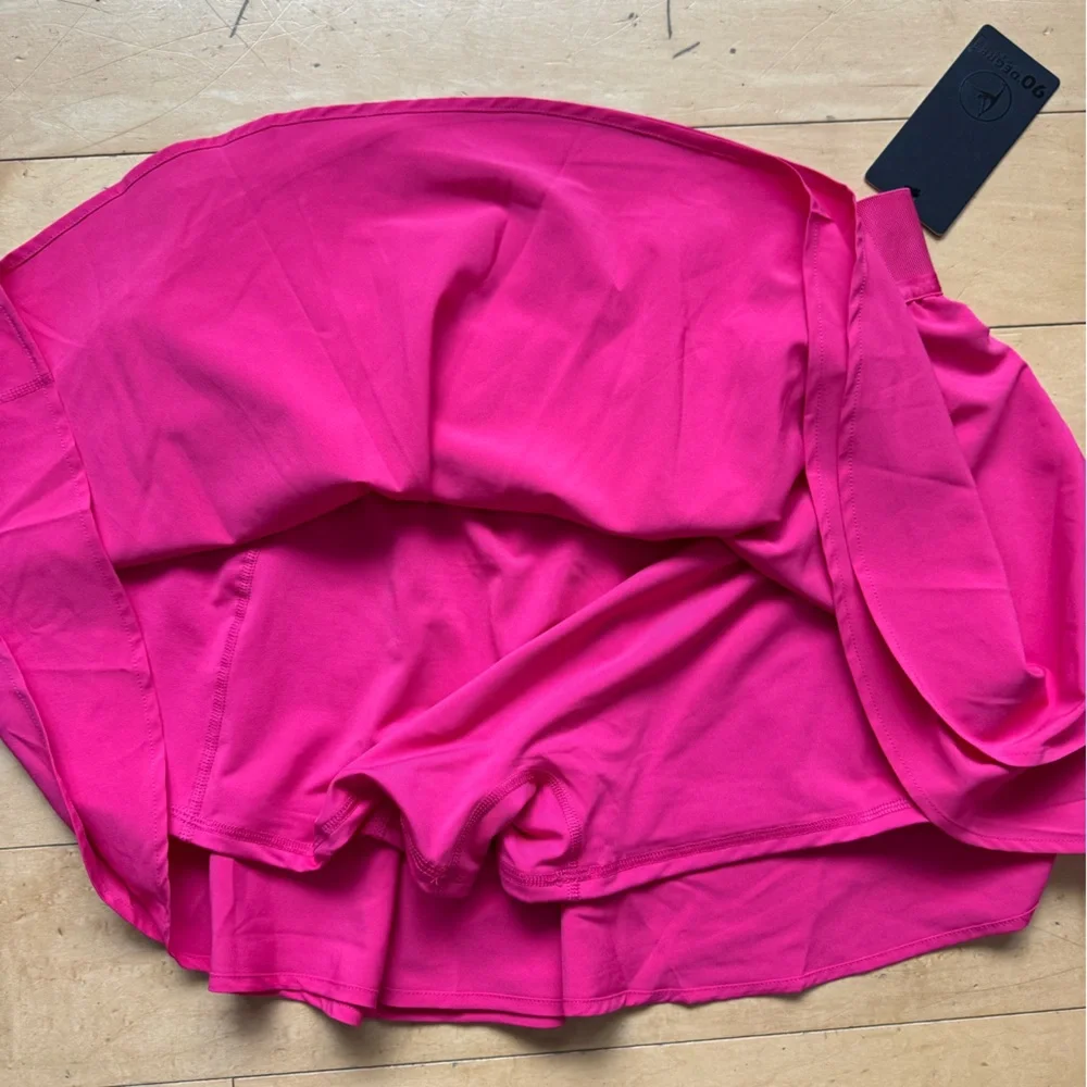 NWT 90 Degrees by Reflex Lightstreme Hypersonic Layered Skort, XL, preppy sorbet